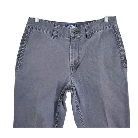 Vtg North Face TNF Khaki Pants Mens 32 Gray Straight Leg Twill (31x30) Gorpcore - Picture 5 of 12